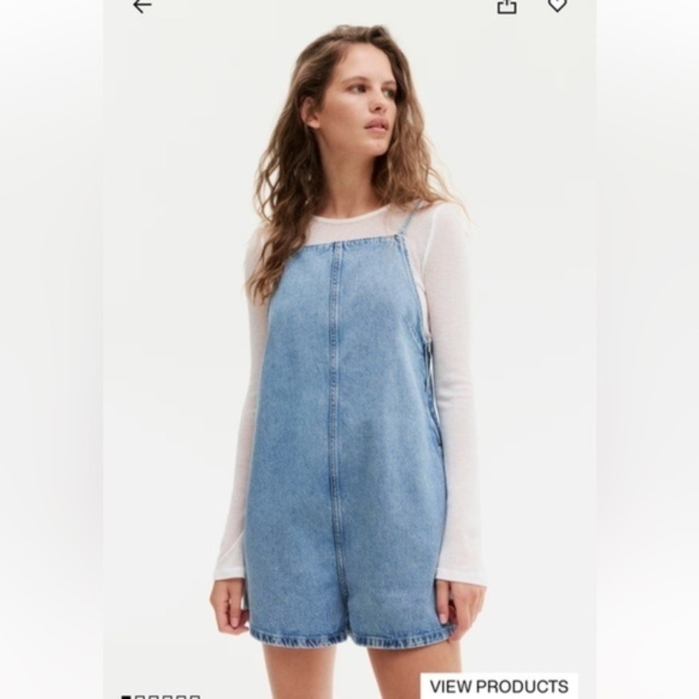h&m square neck romper